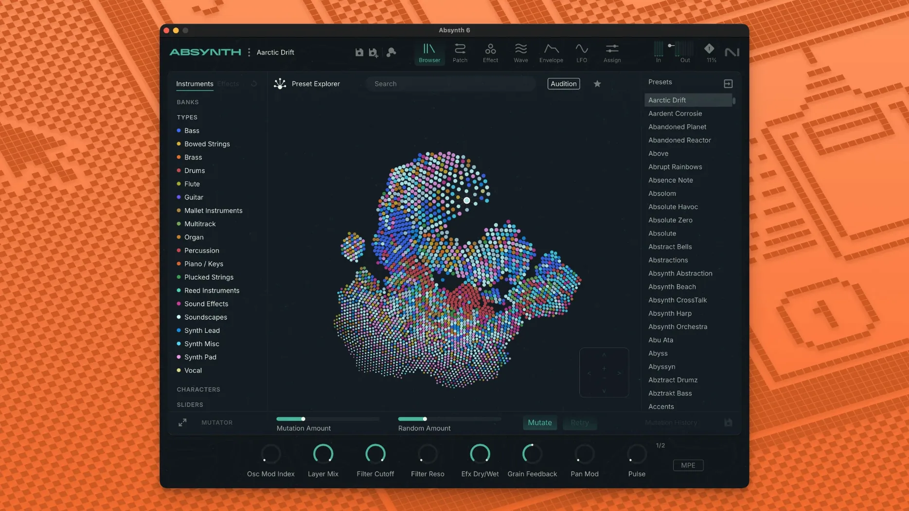 Absynth preview 1 absynth 6 download: primary view
