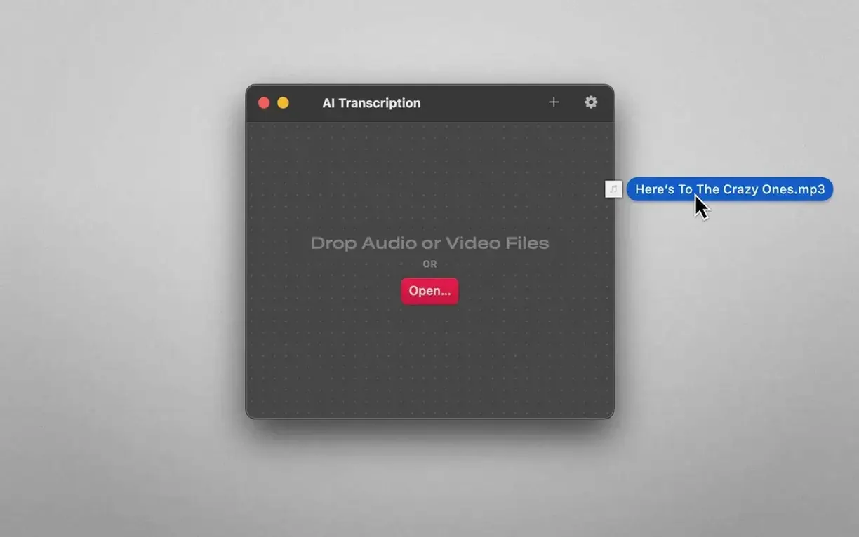 AI Transcription preview 1 AI Transcription for Mac — ai transcription