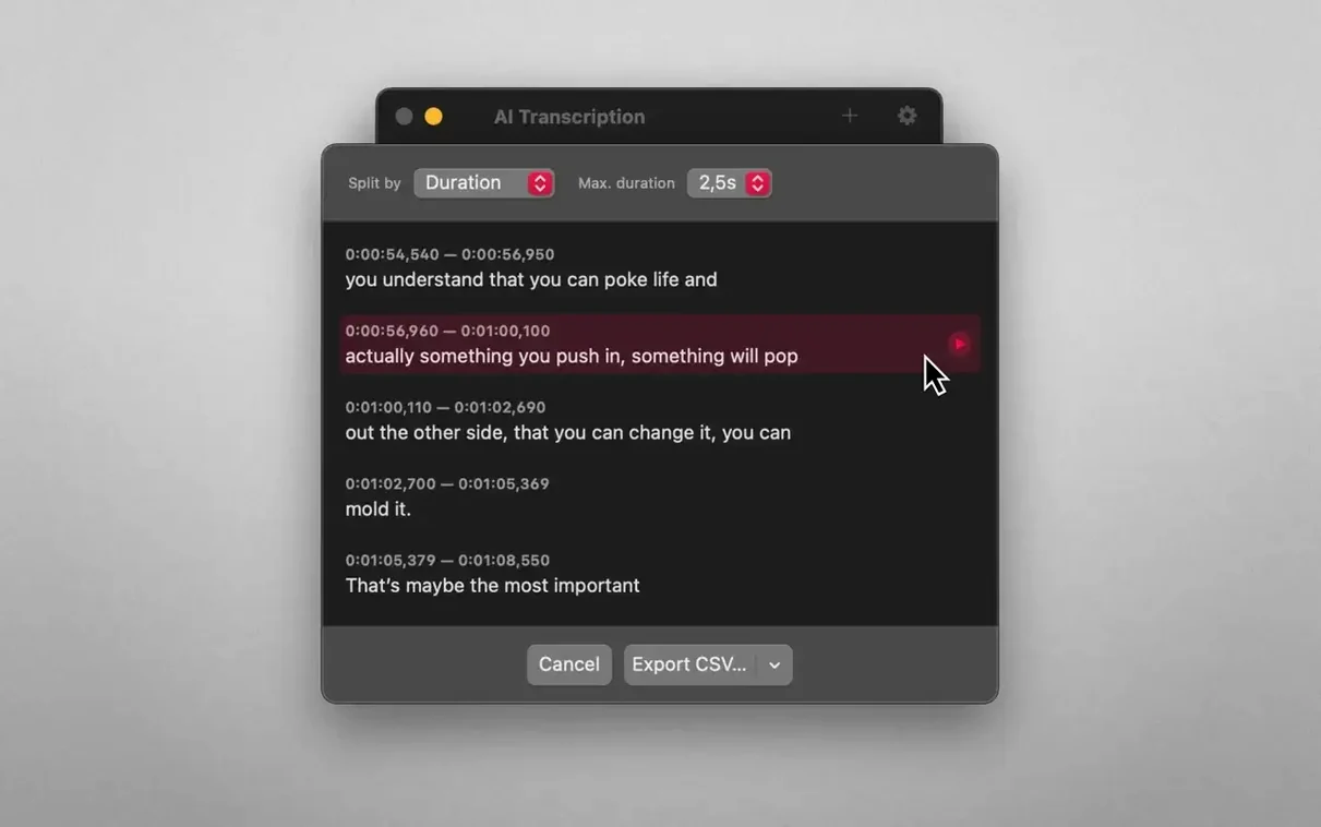 AI Transcription preview 3 AI Transcription 2.16 screenshot 3