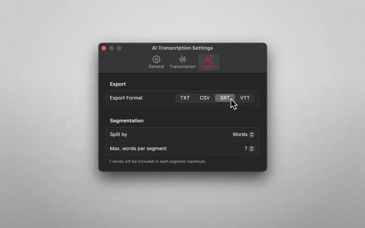 AI Transcription preview 4 AI Transcription 2.16 screenshot 4