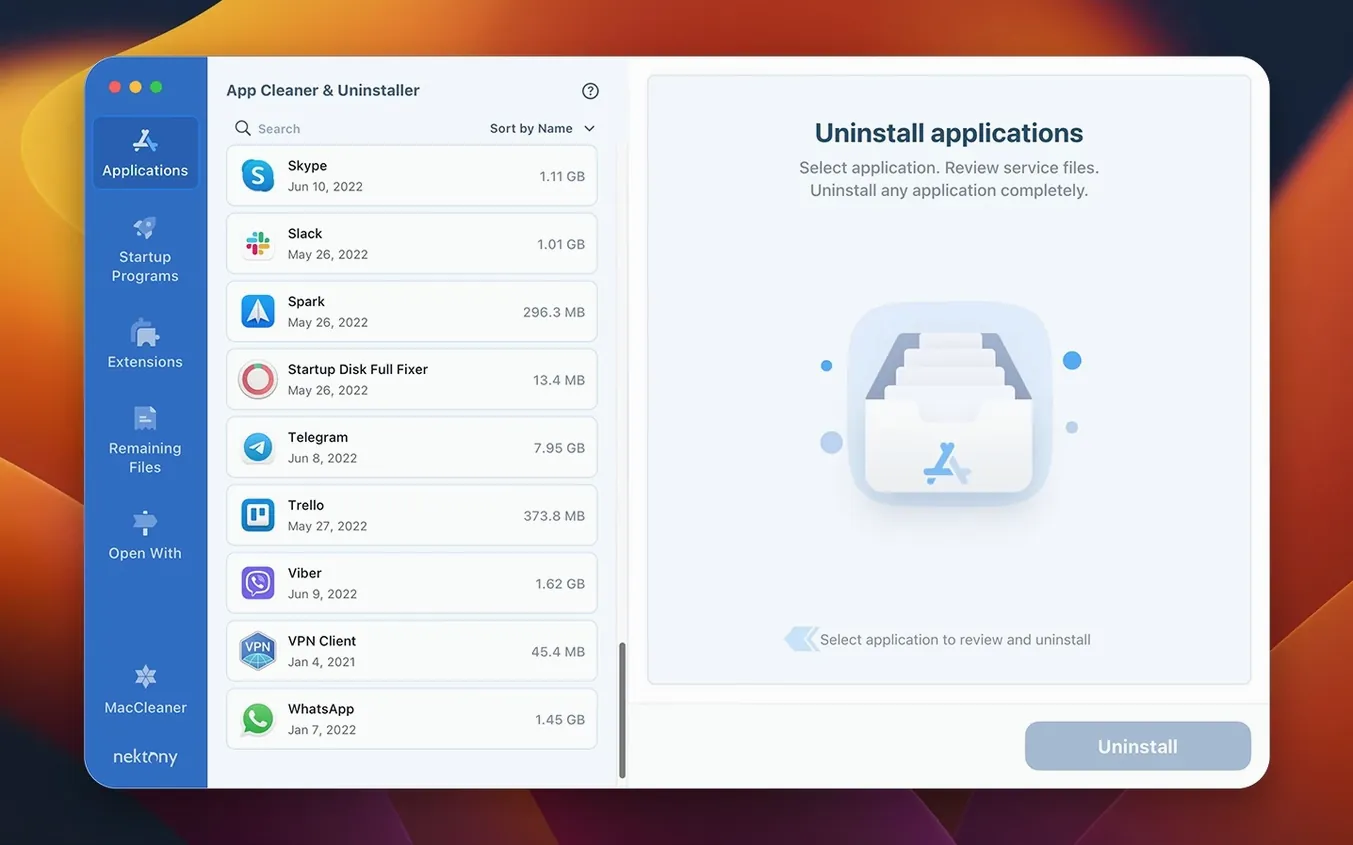 App Cleaner & Uninstaller: picture 1 of 4 App Cleaner & Uninstaller for Mac — app cleaner & uninstaller