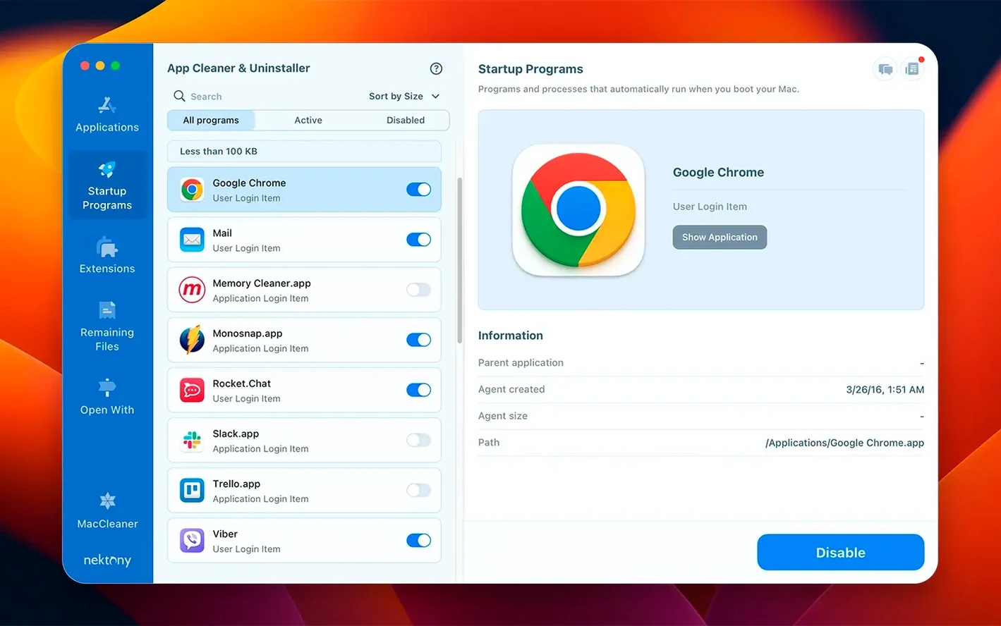 App Cleaner & Uninstaller: picture 2 of 4 Inside App Cleaner & Uninstaller, view 2