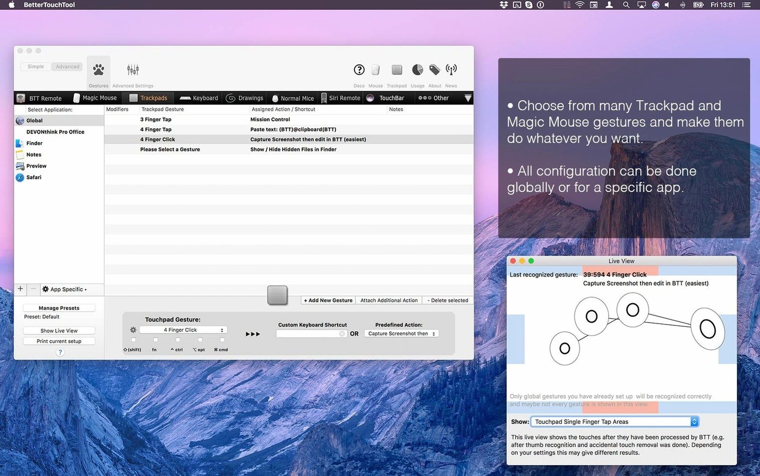 BetterTouchTool: picture 1 of 4 BetterTouchTool for Mac — better touch tool crack