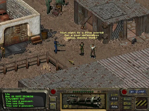 Fallout: A Post Nuclear Role Playing Game: picture 2 of 4 Inside Fallout: A Post Nuclear Role Playing Game, view 2