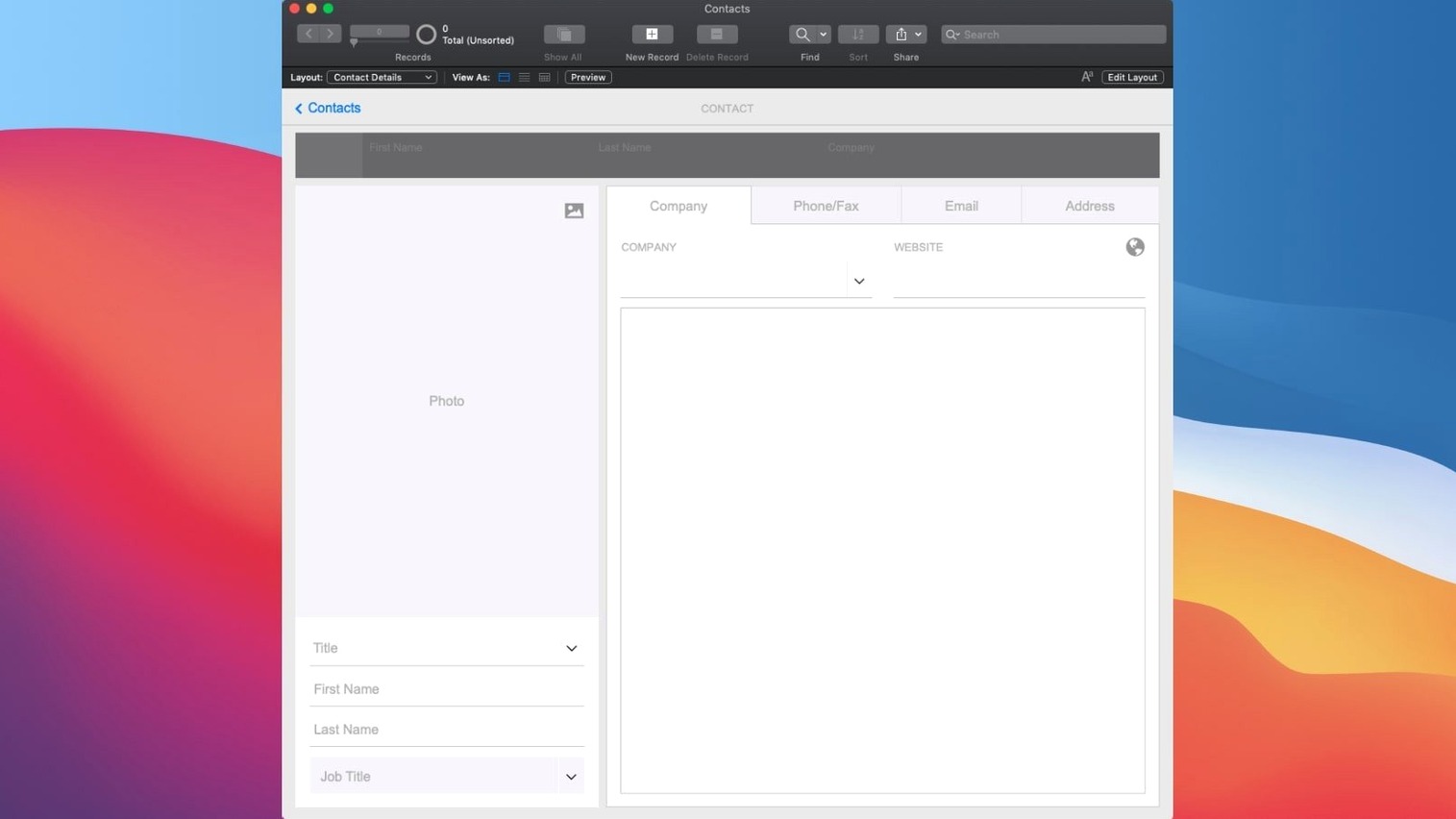 FileMaker Pro preview 4 FileMaker Pro 21.0.1 screenshot 4