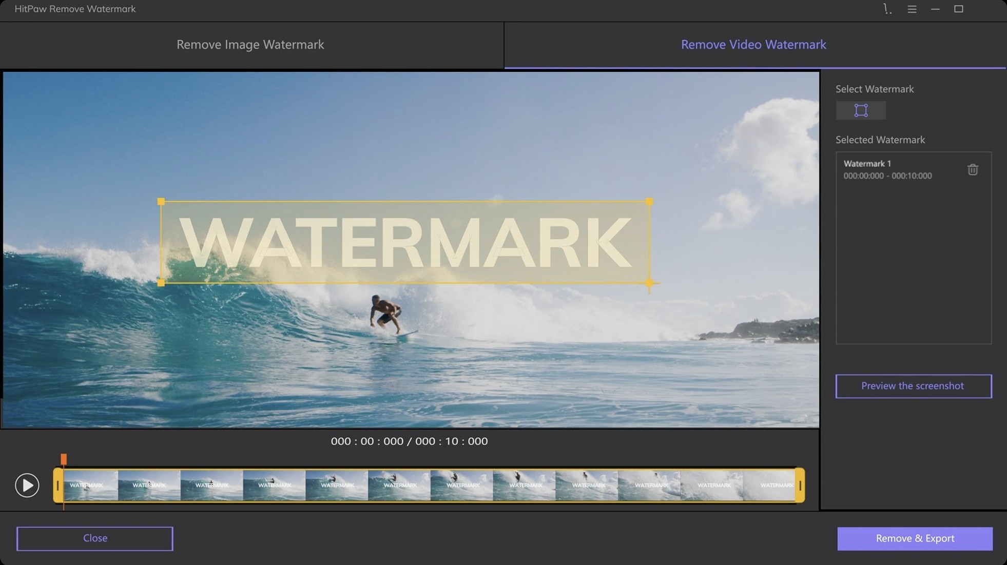 HitPaw Watermark Remover preview 2 HitPaw Watermark Remover 2.4.7 screenshot 2