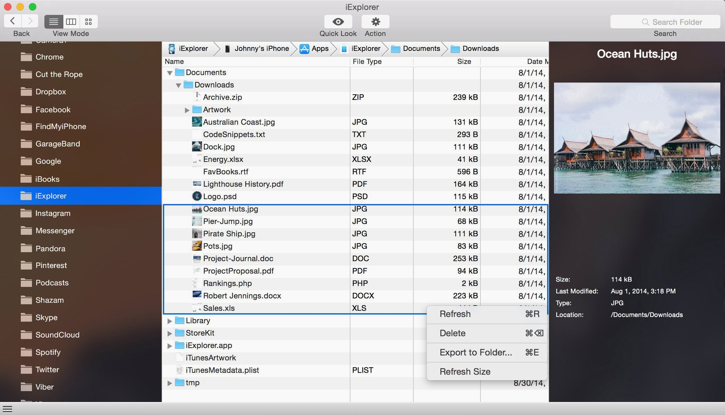 iExplorer preview 2 iExplorer 4.6.0 screenshot 2