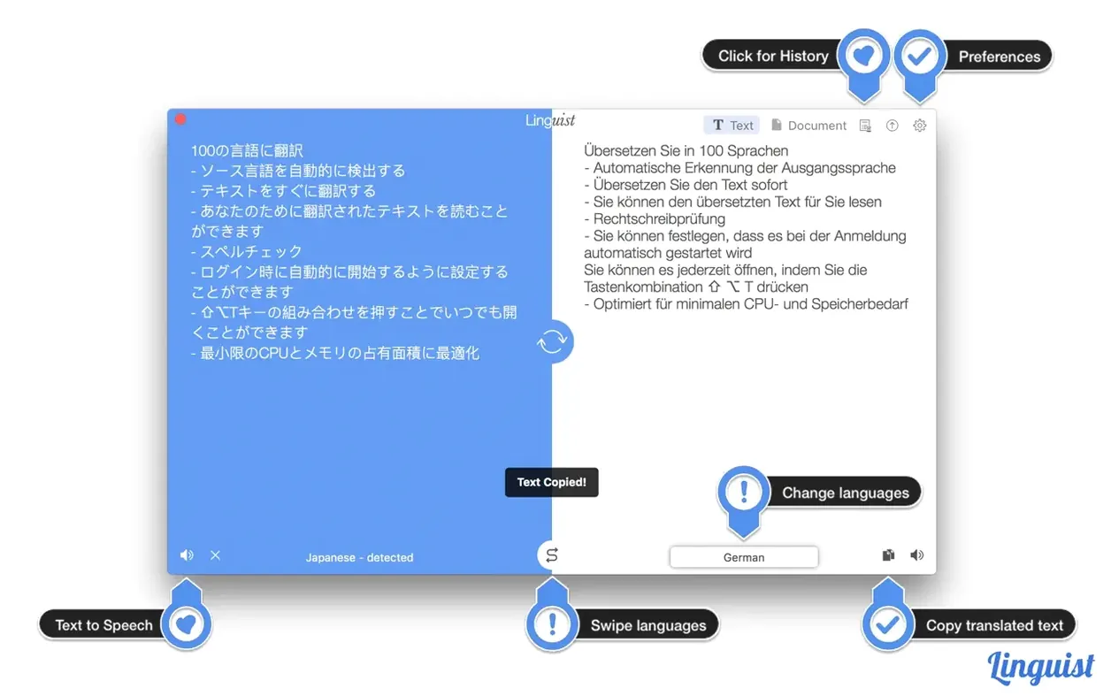 Linguist: picture 2 of 7 Inside Linguist, view 2