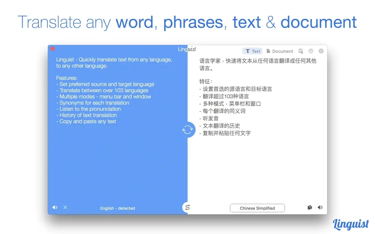 Linguist: picture 4 of 7 Inside Linguist, view 4