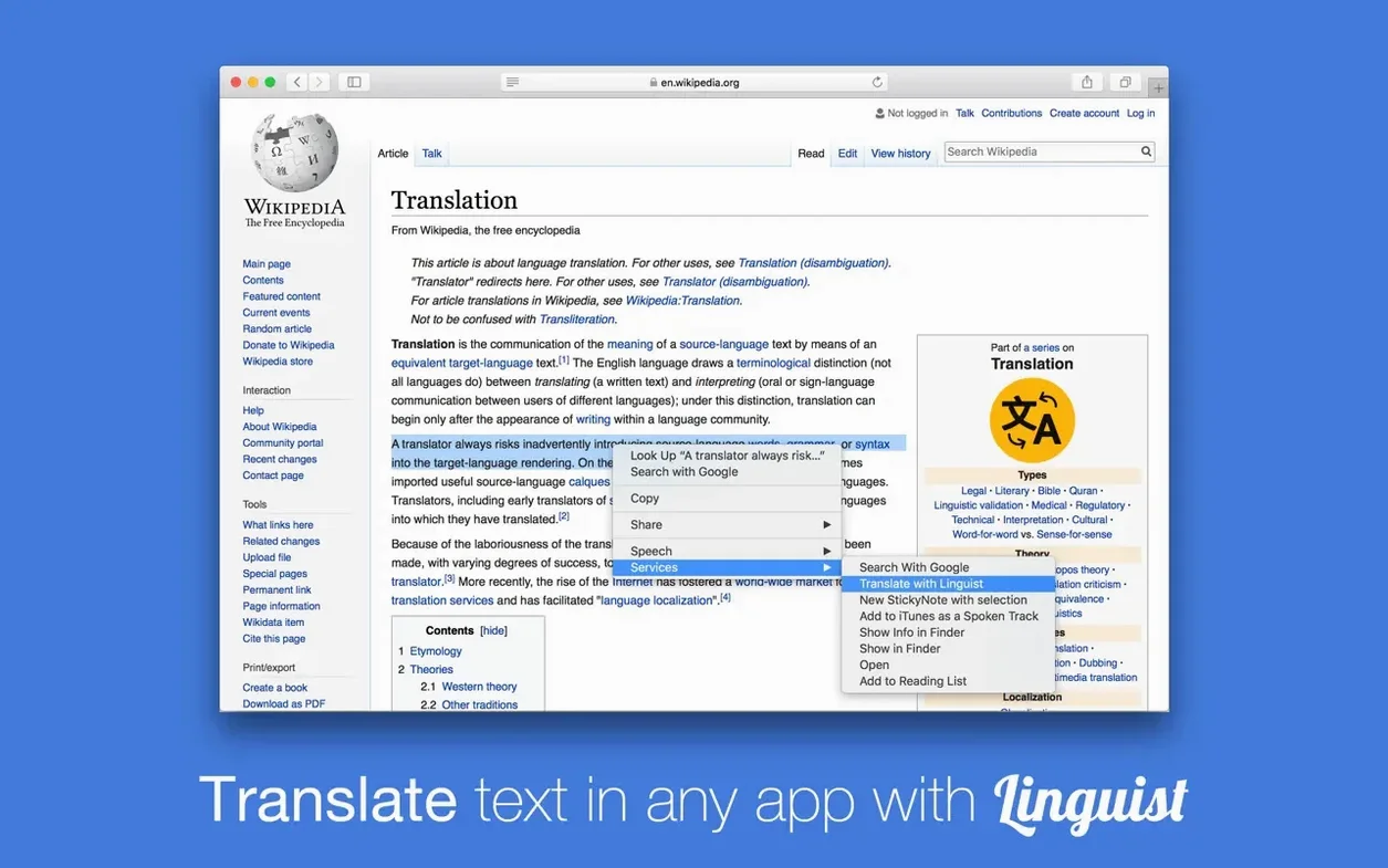 Linguist preview 5 Linguist 3.4 screenshot 5