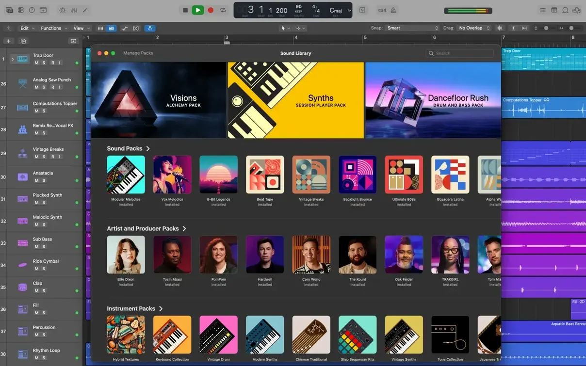 Logic Pro preview 2 Logic Pro 12.3.1 screenshot 2