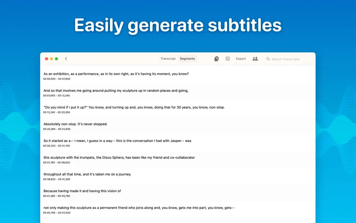 MacWhisper preview 3 MacWhisper 15.3 screenshot 3