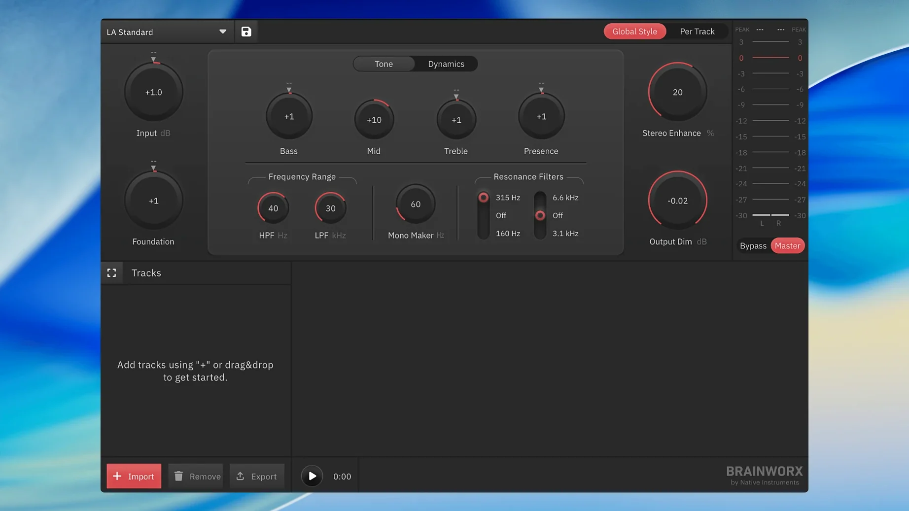 Plugin Alliance Brainworx bx_mastering studio: picture 2 of 2 Inside Plugin Alliance Brainworx bx_mastering studio, view 2