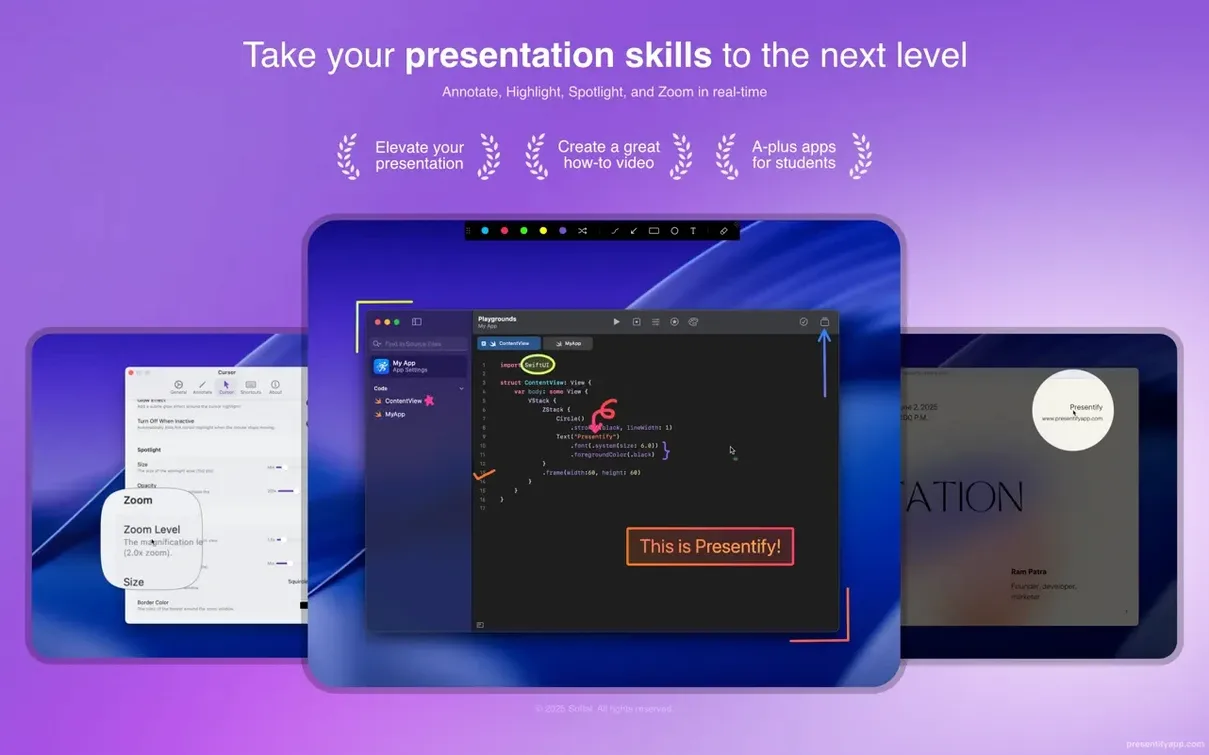 Presentify preview 1 Presentify for Mac — presentify