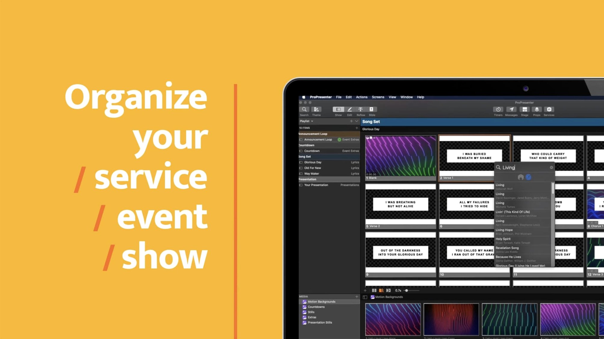 ProPresenter preview 1 propresenter mac torrent: primary view