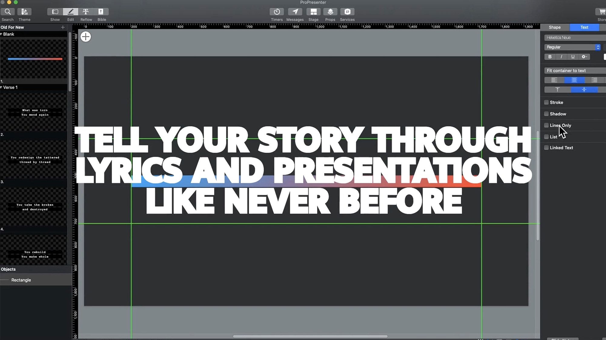 ProPresenter preview 2 ProPresenter 7.16.3 screenshot 2