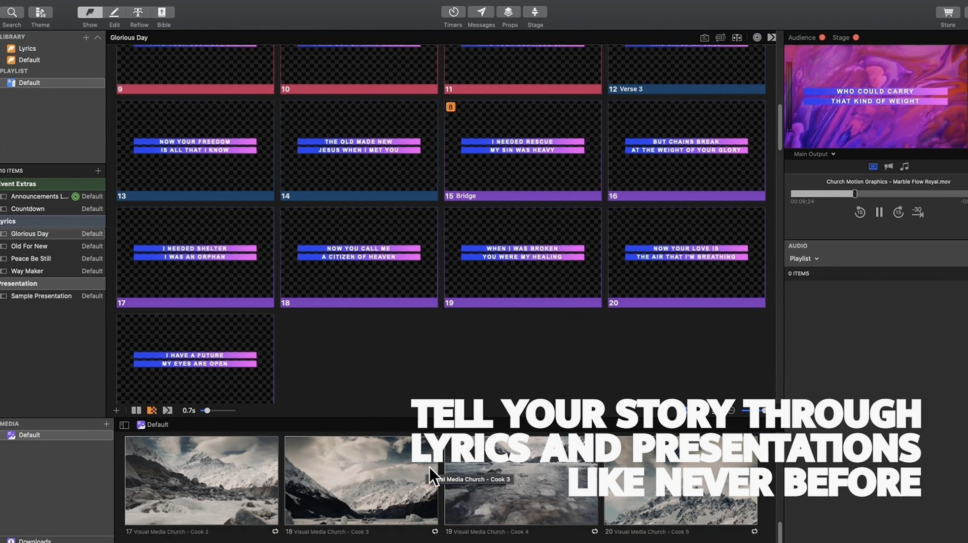 ProPresenter preview 3 ProPresenter 7.16.3 screenshot 3