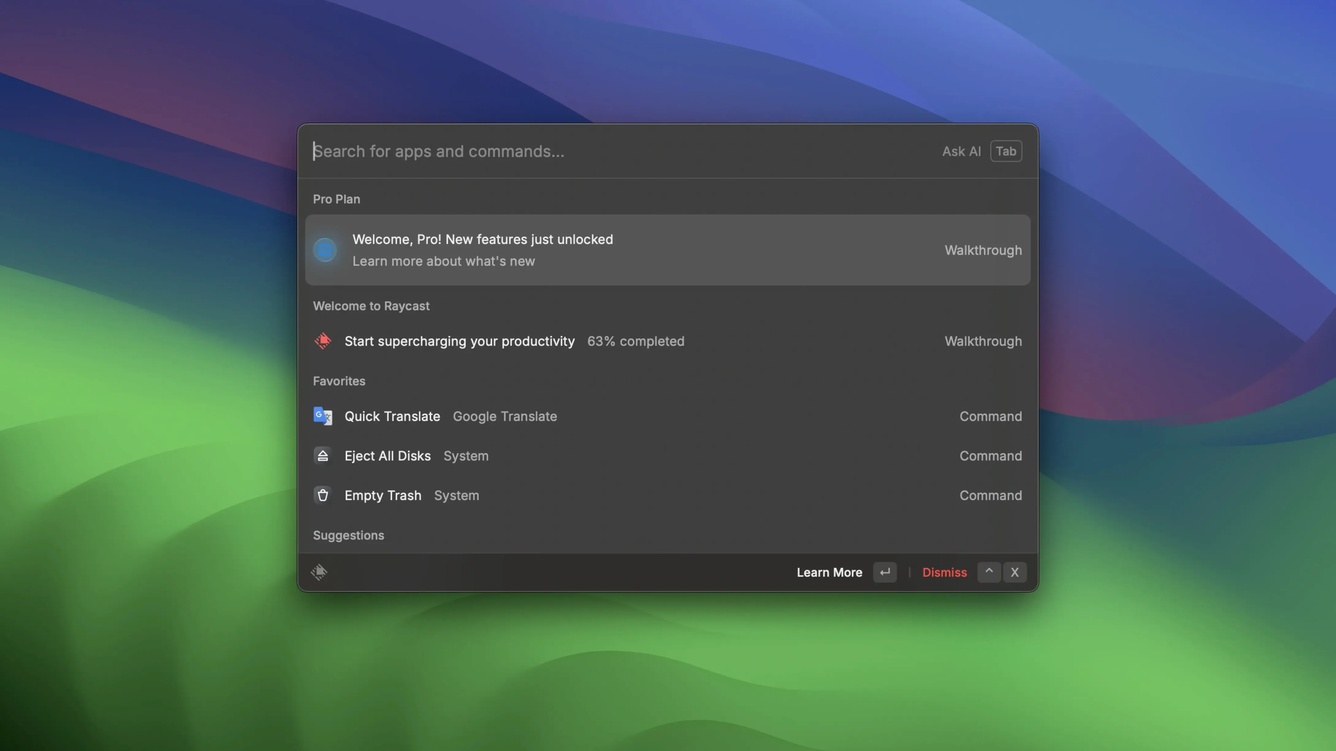 Raycast Pro preview 1 raycast torrent: primary view