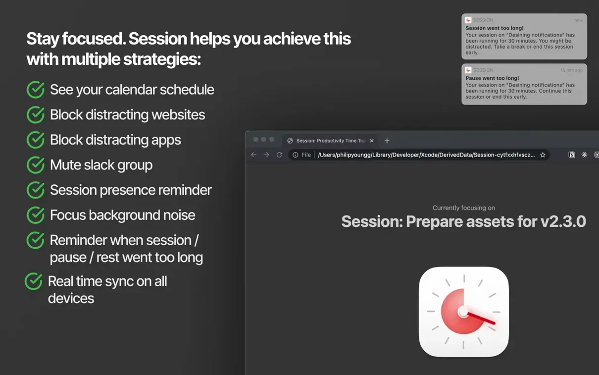 Session Pomodoro Focus Timer preview 3 Session Pomodoro Focus Timer 2.13.48 screenshot 3