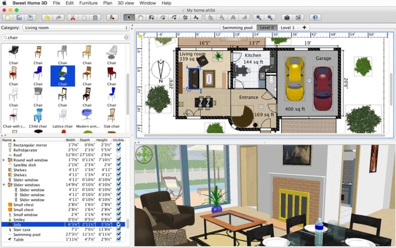 Sweet Home: picture 1 of 4 Sweet Home for Mac — sweet home 3d crack mac