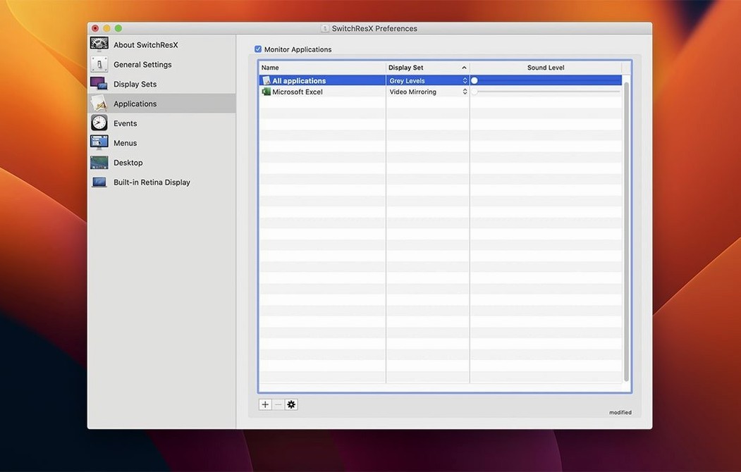 SwitchResX preview 4 SwitchResX 4.14.2 screenshot 4