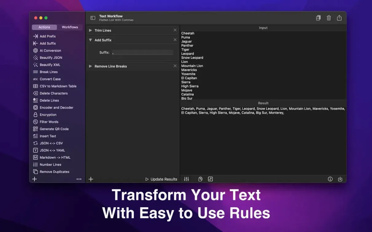 Text Workflow: picture 1 of 4 text workflow torrent macos: primary view