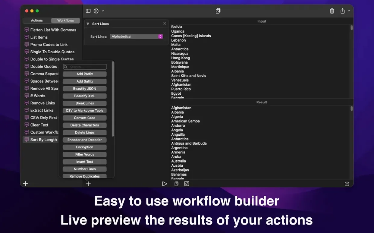 Text Workflow: picture 3 of 4 Inside Text Workflow, view 3