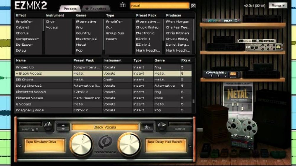 Toontrack EZmix Bundle preview 1 toontrack ezmix bundle: primary view