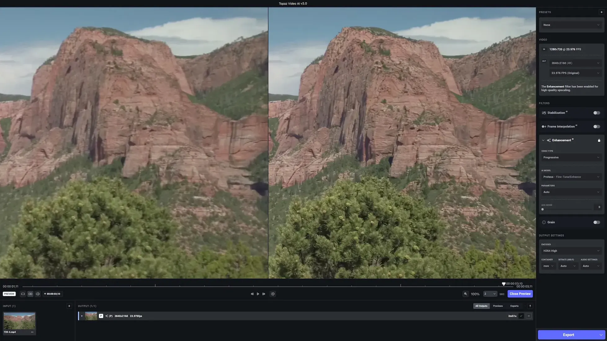 Topaz Video AI preview 1 topaz video torrent: primary view