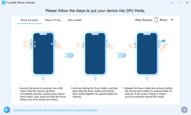 TunesKit iPhone Unlocker: picture 2 of 4 Inside TunesKit iPhone Unlocker, view 2