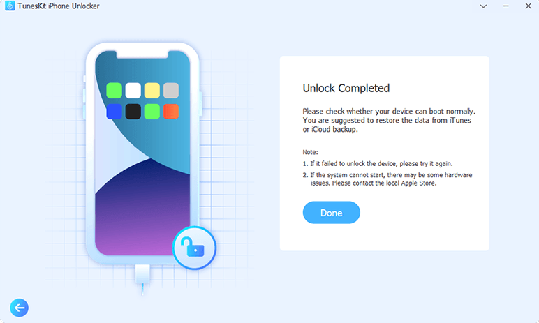 TunesKit iPhone Unlocker: picture 4 of 4 Inside TunesKit iPhone Unlocker, view 4