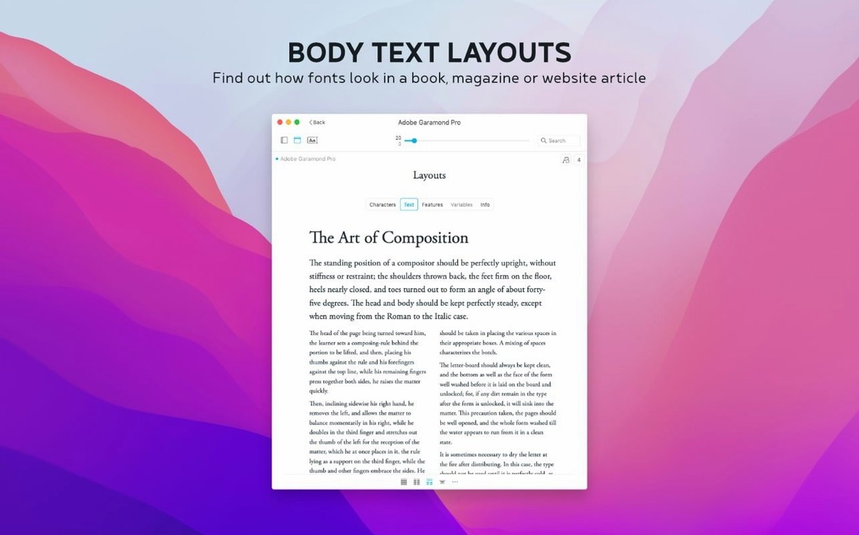 Typeface preview 4 Typeface 4.5.0 screenshot 4