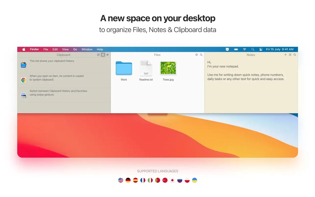 Unclutter preview 1 unclutter mac download: primary view