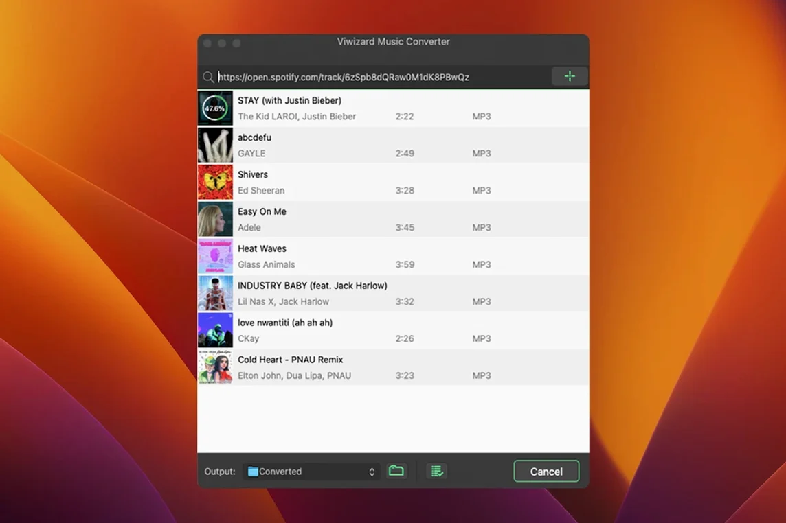 ViWizard Spotify Music Converter: picture 3 of 3 Inside ViWizard Spotify Music Converter, view 3