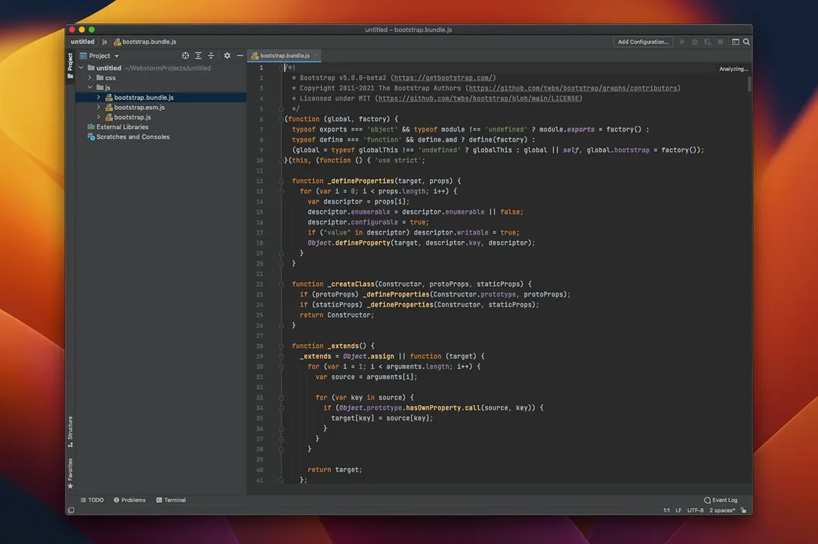 WebStorm: picture 1 of 3 webstorm mac download: primary view