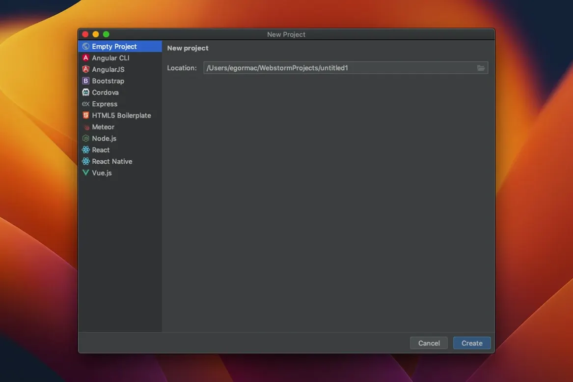 WebStorm: picture 3 of 3 Inside WebStorm, view 3