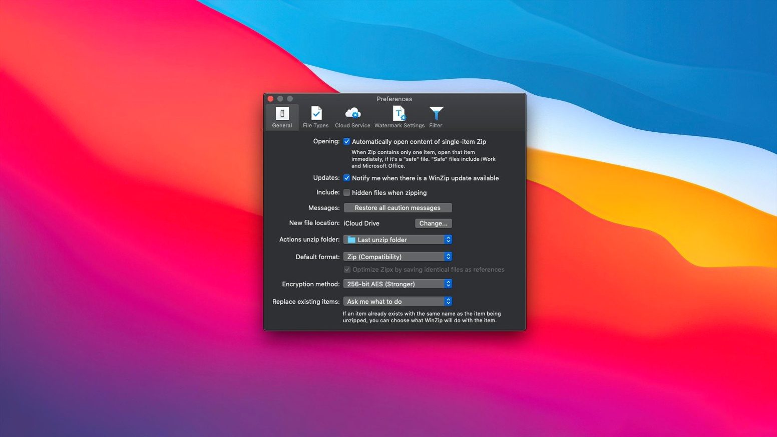 WinZip Mac Pro: picture 3 of 4 Inside WinZip Mac Pro, view 3